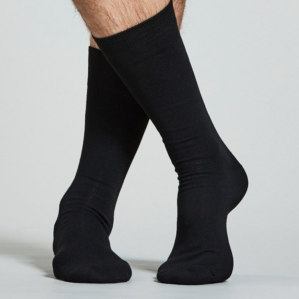 Kit 12 Pares de Meia Social | Preto, Cinza, Marrom Azul | Uso com ternos, roupas sociais e casuais.