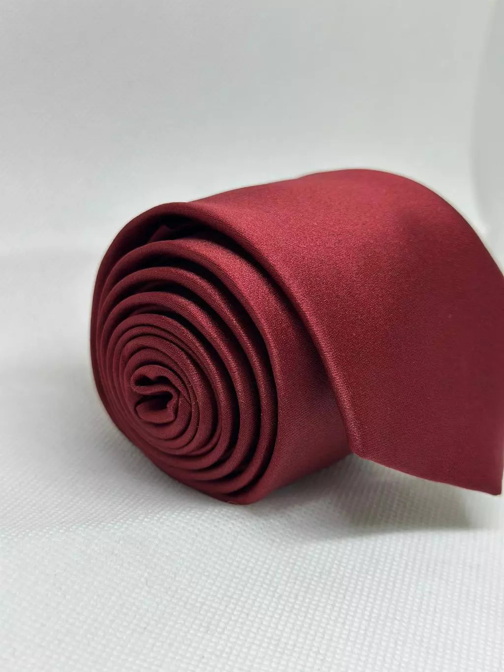 Gravata Slim Marsala Lisa/Trabalhada